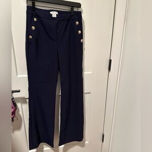 Rachel Zoe Navy Blue Wide-Leg Pants